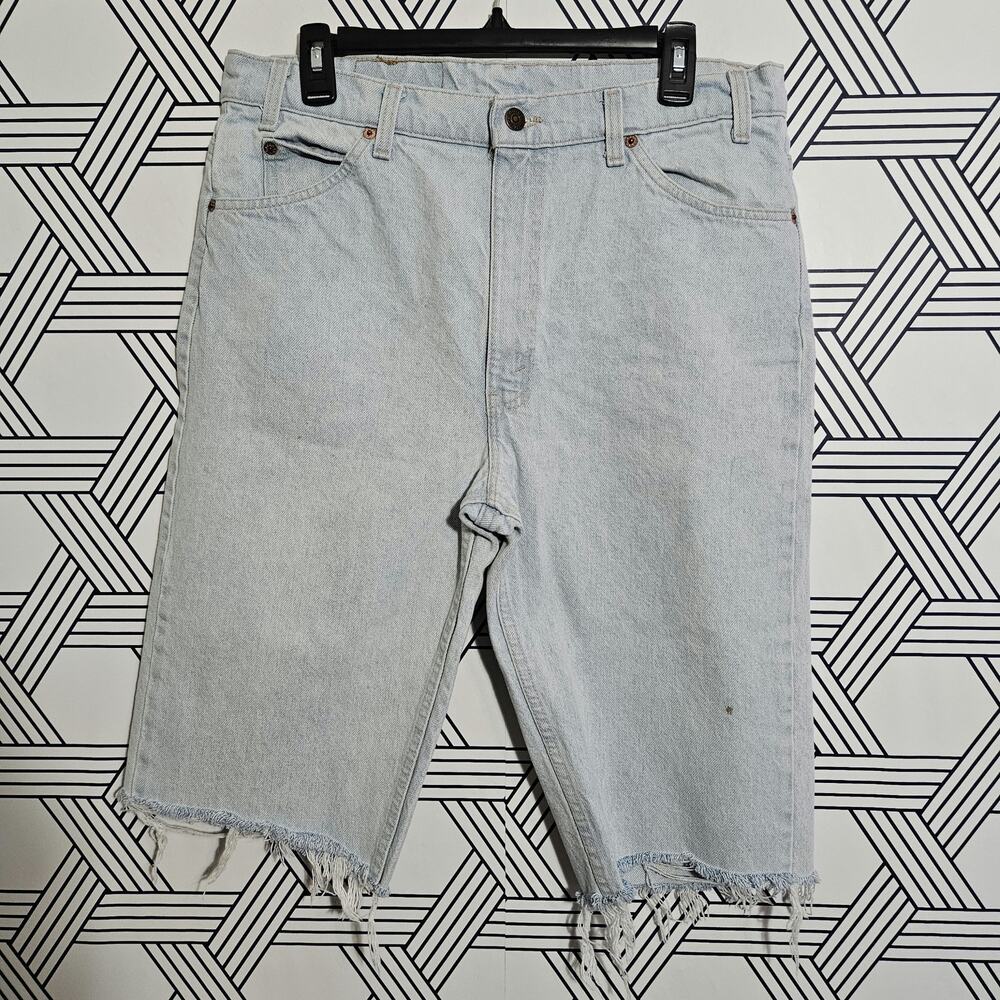 Levi 505 Denim Shorts Size 36 Classic Jorts Y2K/Vintage Core Summer Streetwear